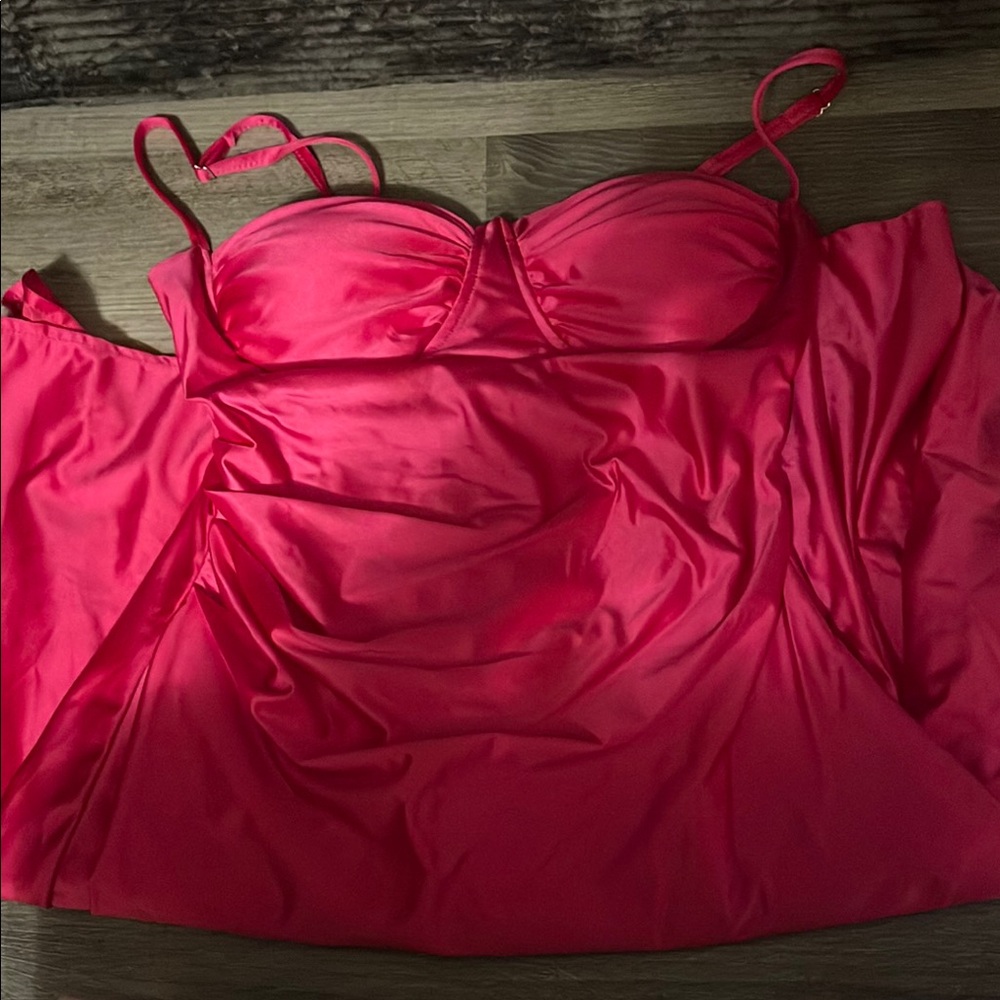 Mini Pink Satin Dress